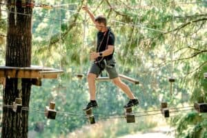 Idaho Adventure Course Ladder Walk Obstacle